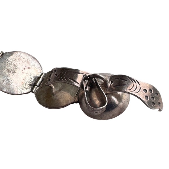 Vintage Puzzle ball sterling silver folding ball picture locket Taxco Mexico - Picture 9 of 11